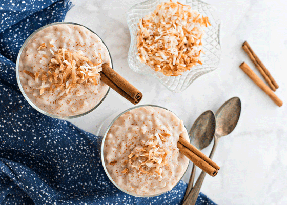 Creamy Chai-Spiced Vegan Rice Pudding
