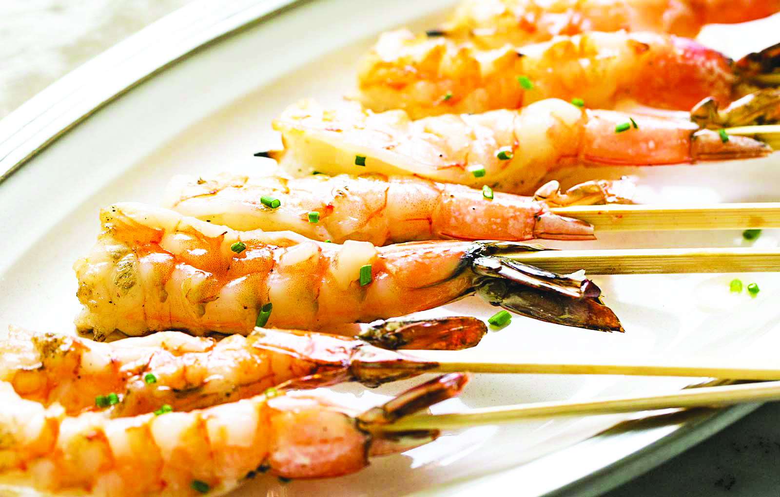 Grilled Garlic Shrimp Skewers