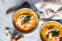 Healing Carrot Soup with Turmeric and Ginger