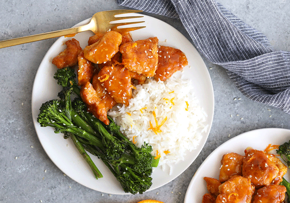 HEALTHY ORANGE CHICKEN